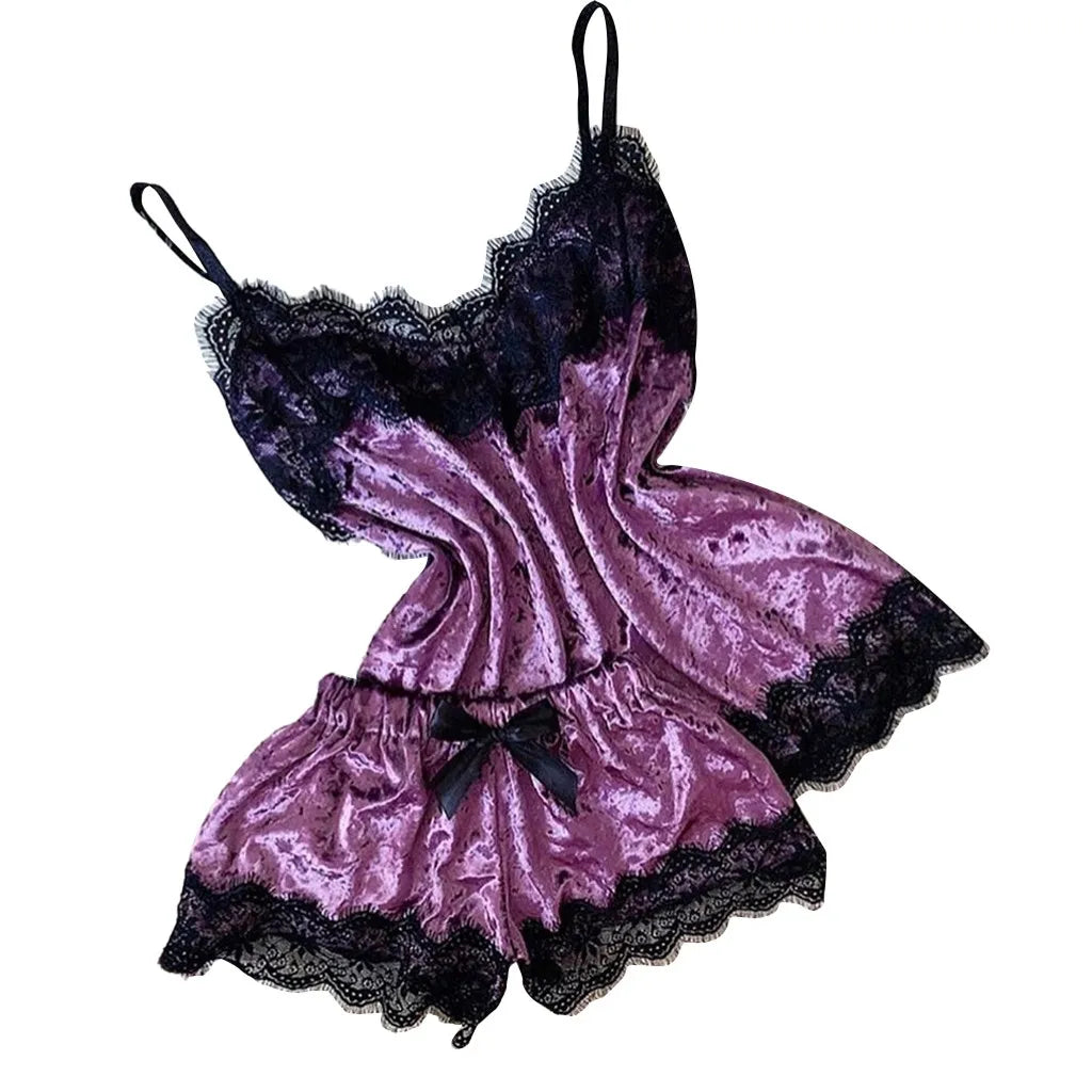 VelourCharm™ Sleepwear Set - Elegant Velvet Lingerie for Women



Product information:

Material: Polyester

Neckline: V-neck

Season: Spring,Summer,Autumn,Winter

Style: Sexy style

Type: Lingerie Sets

How to wash:Hand wa