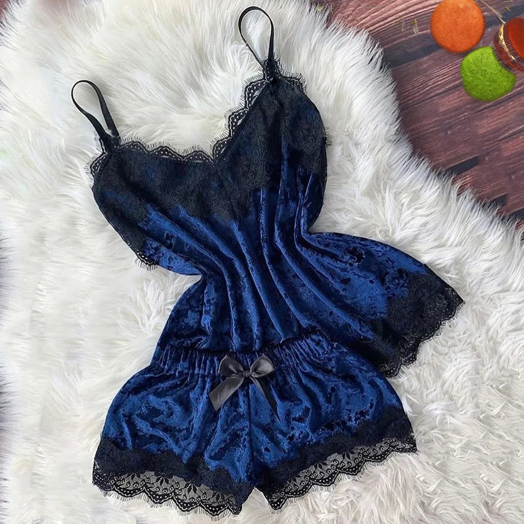 VelourCharm™ Sleepwear Set - Elegant Velvet Lingerie for Women



Product information:

Material: Polyester

Neckline: V-neck

Season: Spring,Summer,Autumn,Winter

Style: Sexy style

Type: Lingerie Sets

How to wash:Hand wa